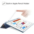 thumbnail image 3 of Fintie Case for iPad 9.7-inch 6th & 5th Gen - Translucent Frosted Back Shell Cover with Pencil Holder, 3 of 7