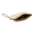 thumbnail image 4 of Coach Women's Small Corner Zip Crossgrain Leather Wristlet (Chalk), 4 of 7