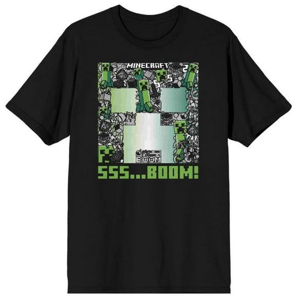 Minecraft T-Shirt Noir Creeper SS...Boom
