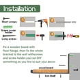 thumbnail image 6 of 4Pcs Heavy Duty Iron Shelf Brackets for Wall,  L Shaped Metal Shelving Bracket Supports, 6 of 6