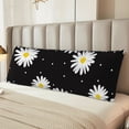 thumbnail image 2 of Balery Daisies Flowers Funda Protectora para Almohada Corporal de Algodón Hipoalergénico con Cierre(55 x 21 pulgadas), Almohadas No Incluidas, 2 of 7