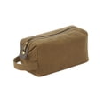 thumbnail image 1 of Quadra Heritage Washed Leather Accents Toiletry Bag, 1 of 3