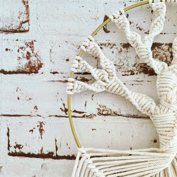 Macrame - Atrapasueños Con Luna Para Colgar En La Pared, Tapiz