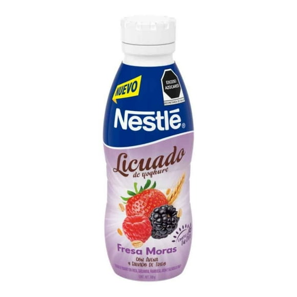 Yogurt bebible Nestlé licuado fresa moras 500 g