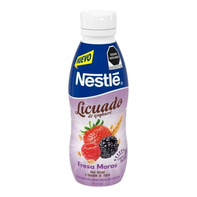 Yogurt bebible Nestlé licuado fresa moras 500 g