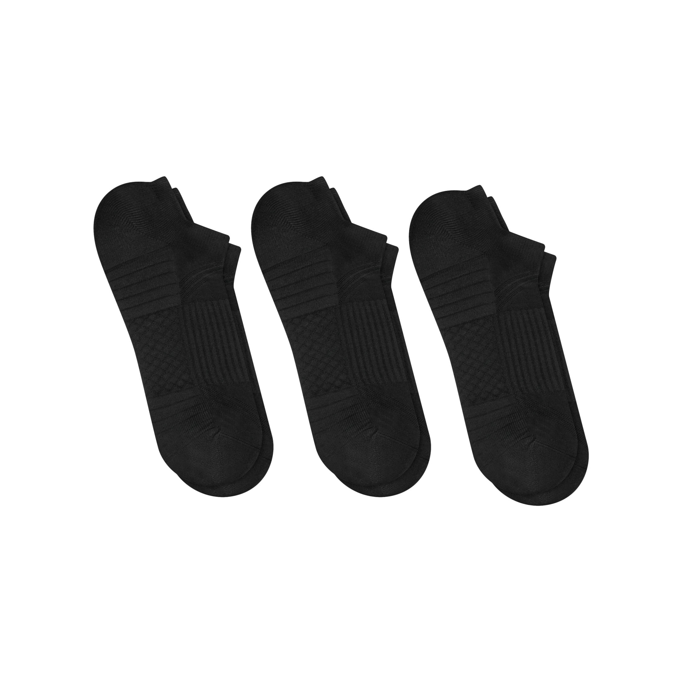Hanes Mens No-Show Socks, 3-Pack, Moves Impact Zone Cushioned No-Show Socks, Shoe Sizes 6-12