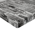 thumbnail image 2 of Ambesonne City Fitted Sheet, Manhattan Urban Scenery, Twin Size, Grey, 2 of 3