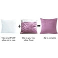 thumbnail image 4 of Home Soft Things Textured Velvet 2 Piece Pillow Shell Set - Mauve Shadows - 26" x 26", 4 of 4
