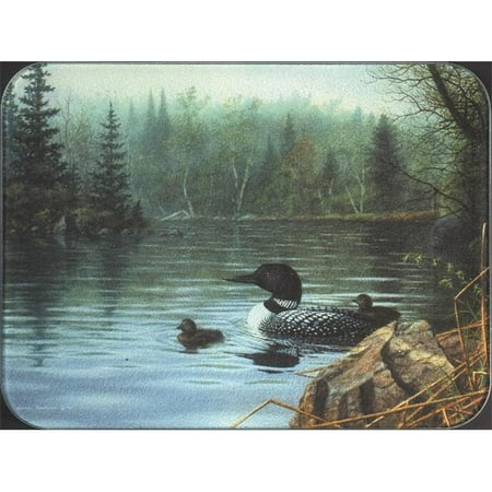 

TUFTOP TT92042 Loons in the Mist Medium 12x16 Cutting Board