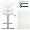 thumbnail image 2 of Gymax Bureau Électrique Debout Réglable en Hauteur Double Moteur Gris, 2 of 10