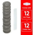 thumbnail image 3 of Trampa para pelusa para lavadora DR Quality Parts 29 x 6,5 cm, paquete de 12, 3 of 8