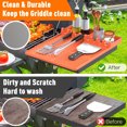 thumbnail image 4 of Quinlirra Grill Mat With Griddle Tools Mat With Drip Pad Spatula Mat For Outdoor Grill Kitchen Counter Deals Of The Day Clearance, 4 of 7