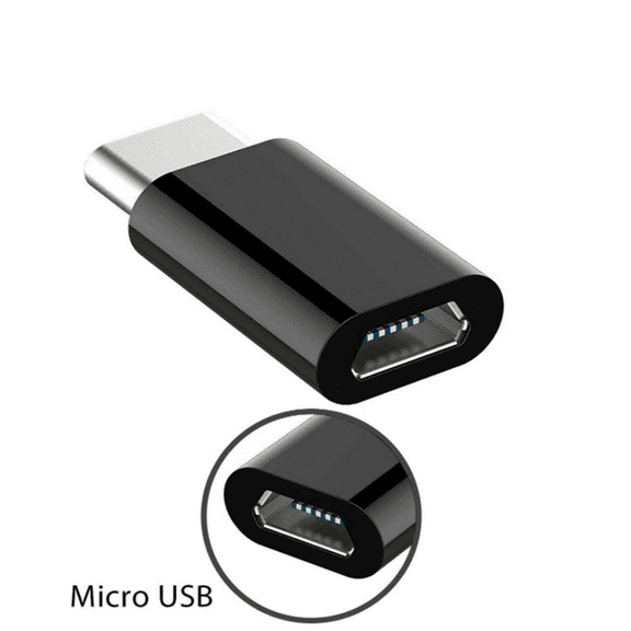 4X Micro-USB to Usb C Adapter, Mini to Typec Charging Adapter, Usb Type C Adapter Conversion Connector with Resistor