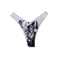 thumbnail image 4 of Lucakuins 2 uds. Trajes de baño para mujer, adultos con aros acolchados con letras y patrón de espada en forma de U sujetador de cuello Tops + Tanga con patrón de demonio Lucakuins  moda, 4 of 6