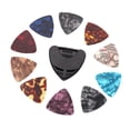 thumbnail image 2 of Soporte para Púas con 10 Piezas de Púas Coloridas para Piezas de Guitarra Regalos para Artistas CUTICAT Púas de guitarra con estuche, 2 of 8