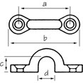thumbnail image 2 of SeaSense Stainless Steel Eye Strap, 2 of 2