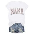 thumbnail image 3 of Graphic Tees for Women T-Shirts Women's Loose Top with Printed Short Sleeve Crewneck T-Shirt for Everyday Comfort White M, 3 of 3