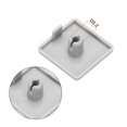 thumbnail image 3 of Standard Plastic Square Aluminum Extrusion End Cap Gray White 20x20mm 12pcs, 3 of 5
