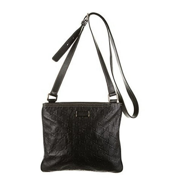 gucci black leather duffle bag