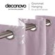 thumbnail image 4 of Deconovo Cortinas opacas con diseño floral en color rosa lavanda de 132 x 243 cm con aislamiento térmico., 4 of 7