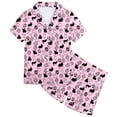 thumbnail image 3 of MIASHUI Ensemble de Pyjama de Pâques 2 Pcs Garçon Fille Haut à Manches Courtes et Pantalon Tenue de Nuit, Rose, 2-3 Ans, 3 of 5
