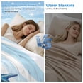 thumbnail image 2 of Blue White Striped Cooling Blanket, Lightweight Breathable Summer Throw Blanket with Double Sided Cold Effect, Starfish Coastal Waves Picnic Beach Blankets Bed Sheet for Hot Sleepers 40"x60", 2 of 8
