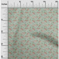 thumbnail image 2 of oneOone Polyester Lycra Dusty Teal Green Fabric Floral Dress Material Fabric Print Fabric By The Yard 56 Inch Wide, 2 of 4