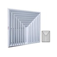 thumbnail image 2 of Difusores de Buen Material DiamanFlat 3 Way 24x6" 100% Aluminio blanco 900m3/hr 3 vías marco plano., 2 of 2