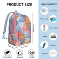 thumbnail image 5 of Unisex Boho Print Backpack, Bohemian Vintage Zipper Bag with Front Pocket, Durable Rucksack for School College Work Travel, Excellent Gift Idea, 5 of 5