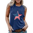 thumbnail image 1 of Chaleco estampado para mujer del Día de la Independencia, blusa de verano para niñas adultas Pompotops  FGAJ13584, 1 of 5