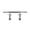 Flat, variant on 316 Stainless Steel Boat Deck Cleat, Heavy Duty Stud Mount Flat/Arched Top Cleat for Marine Boat Dock, Anchor, Mooring Rope Tie