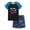 Blue & Black Racing (Short Sleeves & Shorts), variant on Beezizac Pajamas For Boys Fun Surf Dino Short Sleeves 2-Piece PJs Set Kid Comfy Sleepwear Size 10