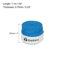 thumbnail image 2 of Cinta para baquetas de 5 piezas, empuñaduras para baquetas, envoltura antideslizante de 1" de ancho y 43" para percusión, azul, 2 of 7