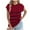 Wine, variant on Women's Short Sleeve Sweater Summer Casual Striped Knit Crew Neck Cap Sleeve Shirts Trendy Tops Basic Blouses (XL, Khaki)