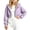 Purple, variant on Zpanxa Girls Hoodies Kids Girls Cropped Full Zip Hooded Sweatshirt Jacket Long Sleeve Solid Color Casual Trendy Short Length Hoodie