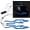 Bluelight, variant on 4 in 1 Motorcycle Helmet Light Night Riding Signal Helmet EL Light 3 Mode Led Helmet Light Strip Decoration Accessories Kit-1PCS