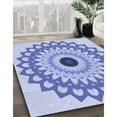thumbnail image 3 of Ahgly Tapis Rectangulaire Lavable en Machine Intérieur Transitionnel Bleu Ciel, 4 Pieds x 6 Pieds, 3 of 7