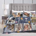 thumbnail image 6 of Gifts for Cat Lovers, Custom Cat Themed Blanket Personalised Photo Blanket for Pets, Cat Lovers Gift Ideas Soft Throw Blankets for Women Girls Christmas Birthday Gifts with Cute Cats, 6 of 6