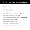 thumbnail image 3 of MAX Advanced Brakes - Front Brake Kit For 2007-2020 Mitsubishi Outlander, 2011-2023 Outlander Sport| Carbon Ceramic Brake Pad and Rotor Kit| Daily Driving OE Replacement Brake Rotors, 3 of 9