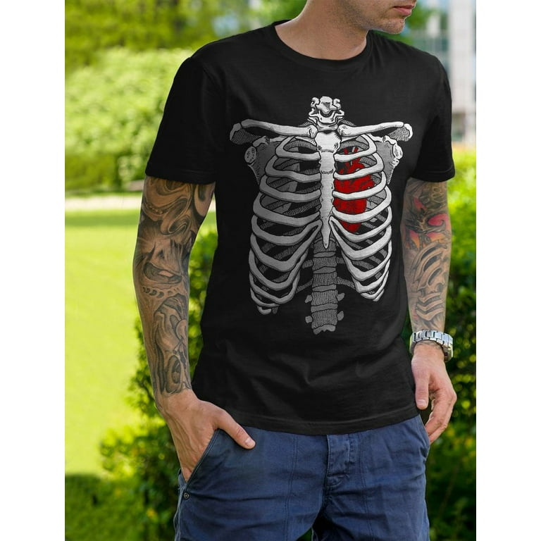 Skeleton Ribcage With Heart Funny Halloween Costume T-Shirt Skeleton Ribcage With Heart Funny Halloween Costume T-Shirt