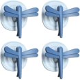 thumbnail image 1 of Ganchos de pared adhesivos shaofei 4 piezas de plástico de doble cara, 1 of 5