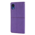 thumbnail image 3 of Feishell for Samsung Galaxy A03 Core Phone Case with Wrist Strap,for Women Men,Shockproof Protective Premium PU Leather Magnetic Closure Flip Kickstand Credit Card Slots Wallet Phone Case,Purple, 3 of 10