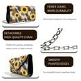 thumbnail image 5 of TSOVTHRID Sunflower Cow Pattern Leather Purse for Women Evening Clutch Handbags with Chain Crossbody Bag Purse Formal Evening Bag for Party Wedding, 5 of 7