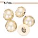 thumbnail image 3 of Uxcell 5 piezas 24L botones de perlas falsas doradas de 15 mm 5/8" botones redondos de plástico para reemplazo de costura, sujetadores para abrigos, ropa, decoración de bricolaje y manualidades #10, 3 of 7