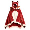 thumbnail image 5 of Womens Halloween Graphic Hoodies Halloween Cosplay Bat Cape Soft Wearable Blanket Hoodie for Women, 5 of 5