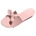 thumbnail image 1 of Ediodpoh Women Slippers Fashionable New Pattern Simple Solid Color Open Toe Flat Bottom Comfortable Summer Beach Sandals Women's Slippers Pink 7, 1 of 8