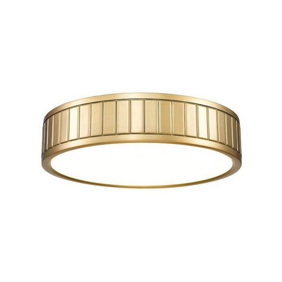 24W 1 Led Flush Mount in Modern Style-3 inches Tall and 12.5 inches Wide-Modern Gold Finish Bailey Street Home 372-Bel-5171904
