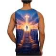 thumbnail image 4 of BRGZLK Tanks Top For Mens Jesus Cross Faith Sleeveless Crew Neck Workout Tank Tops Summer Casual Quick Dry Tees, 4 of 6