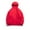 #159-Red, variant on Men's Hooded Jacket, Solid Color Full-Zip Front with Pockets, Windproof and Warm for Outdoor Casual Wear