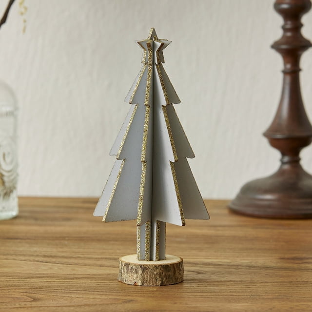 Hbdhejl Wooden Christmas Tree Decoration ,Mini Desktop ,Family Table Fireplace Decoration